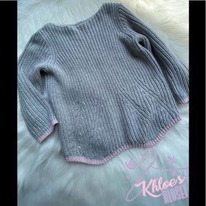 Grey and Pink Sweater!!